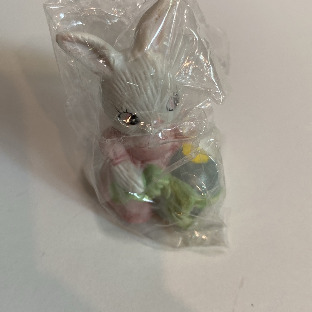 Vintage Homco Easter Bunny Holiday 4 Piece Family New e - Picture 8 of 13